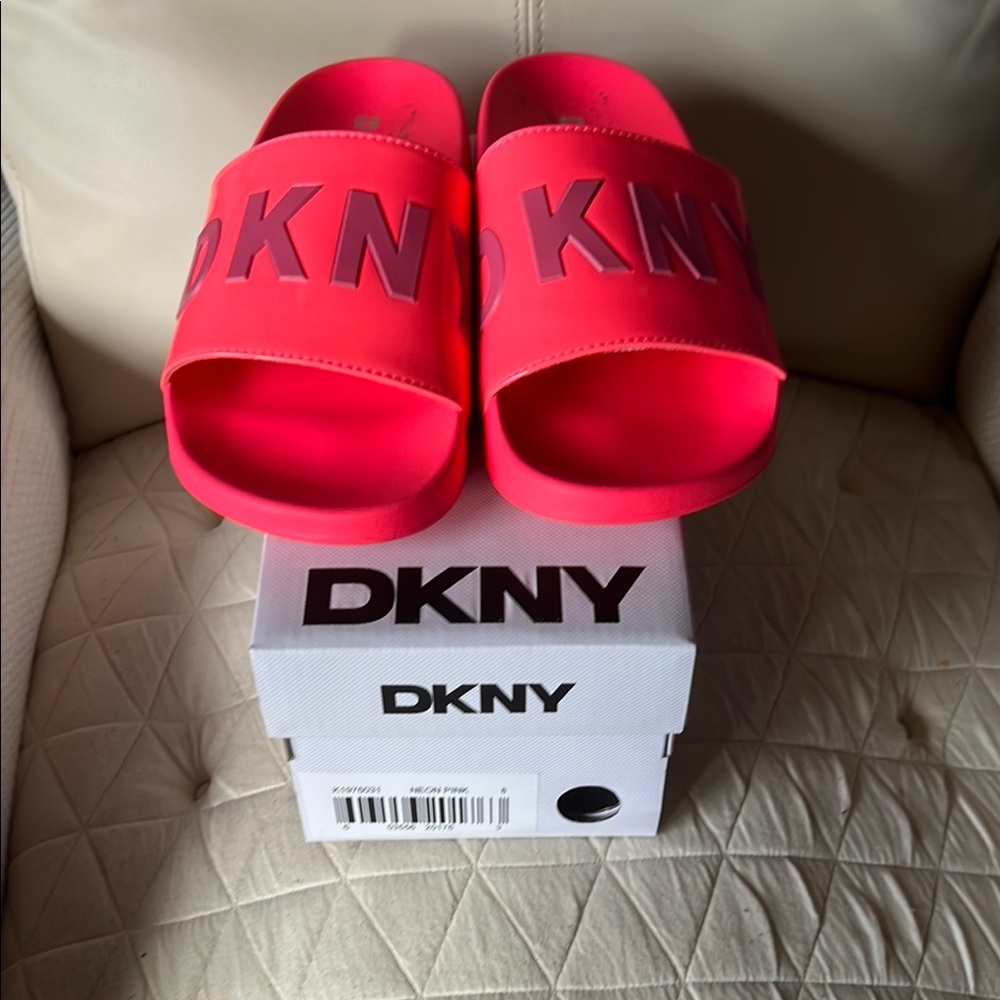DKNY Pink Sandals Sporty Comfort
